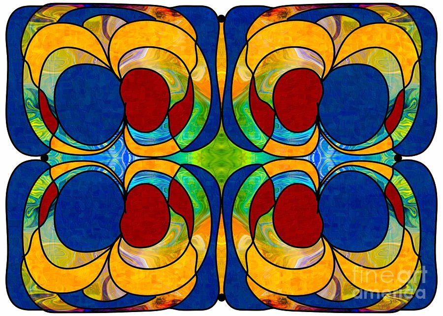 Watery Worlds Abstract Design Artwork by Omaste Witkowski by Omaste Witkowski