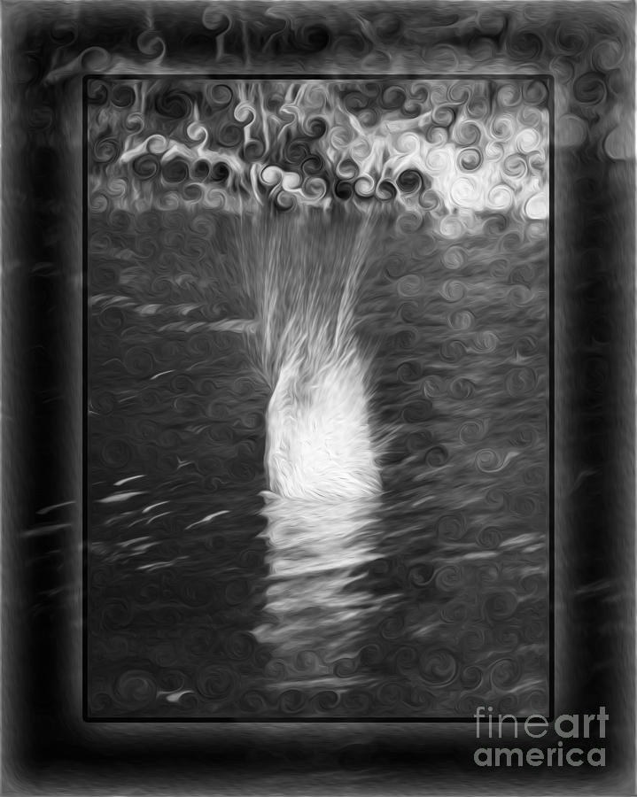 50 Shades of Grey Abstract Black and White Painting by Omaste Witkowski