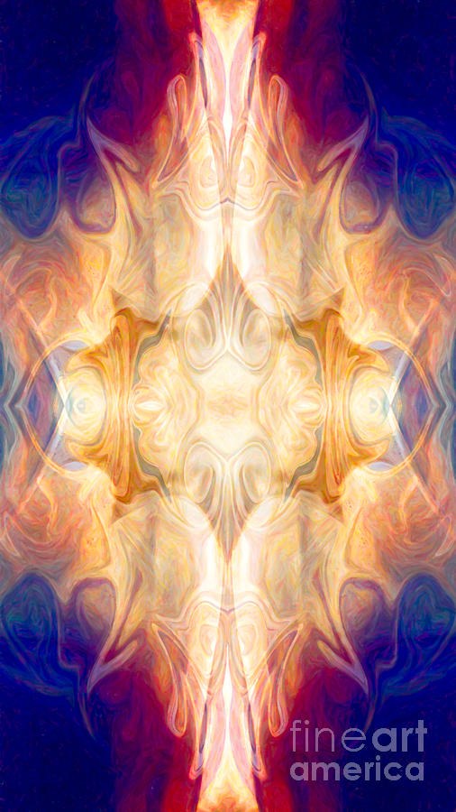 A Burst Of Light Abstract Living Artwork by Omaste Witkowski by Omaste Witkowski