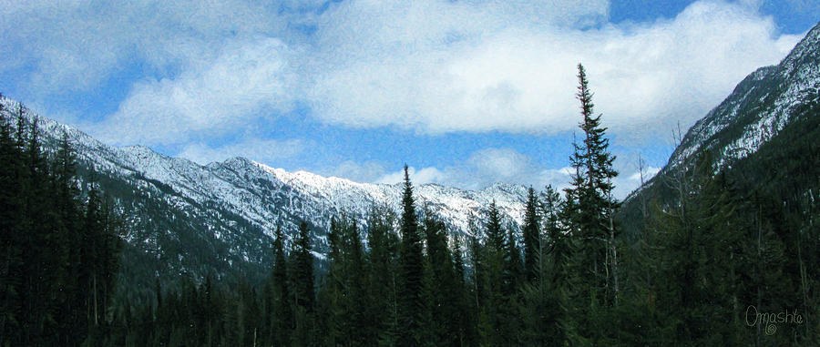 A Slice of Heaven North Cascades Motivational Artwork by Omashte by Omaste Witkowski