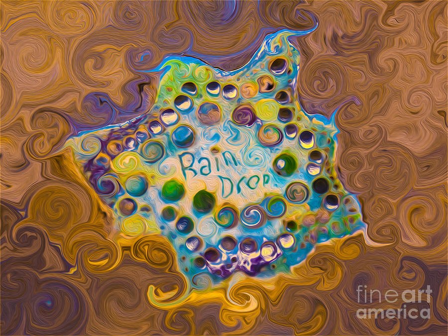 Abstract Rain Drop by Omaste Witkowski