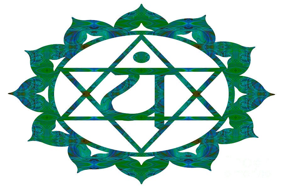 Anahata Abstract Chakra Art by Omaste Witkowski by Omaste Witkowski
