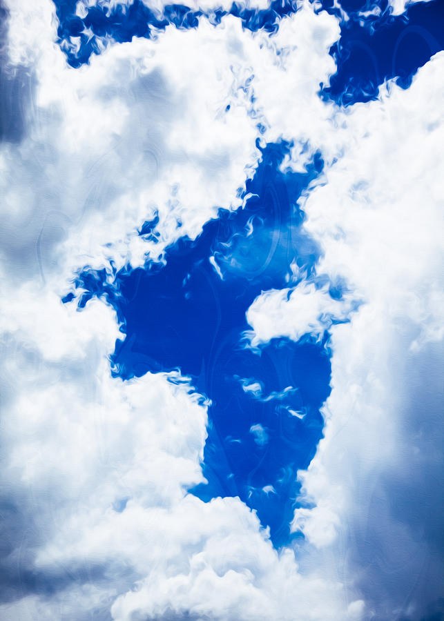 Cobalt Window in the Clouds by Omaste Witkowski
