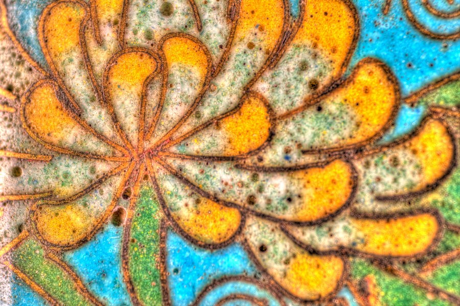 Antique Yellow Flower by Omaste Witkowski