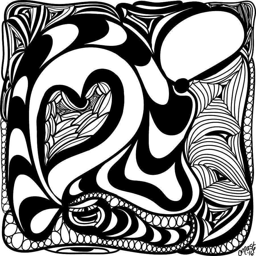 Back In Black and White 10 Modern Art by Omashte by Omaste Witkowski