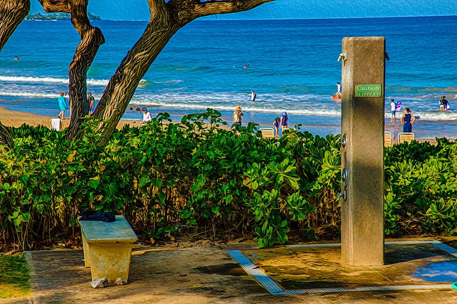 Beach Shower by Omaste Witkowski