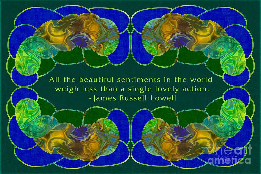 Beauty In Action Abstract Inspirational Art by Omashte by Omaste Witkowski