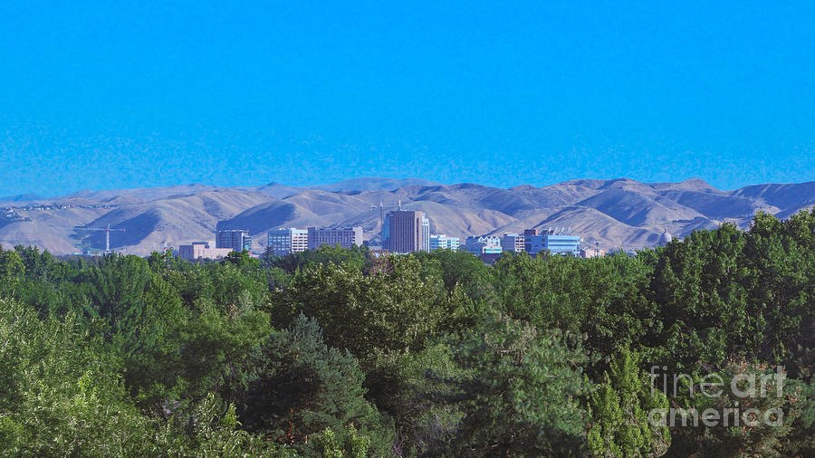 Boise Cityscape by Omashte by Omaste Witkowski