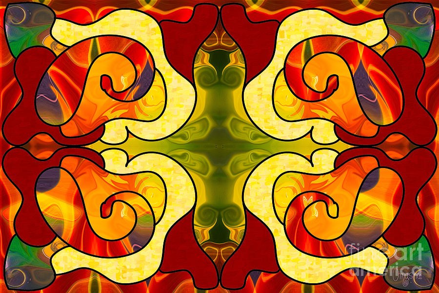 Boldly Experiencing Consciousness Abstract Art by Omashte by Omaste Witkowski