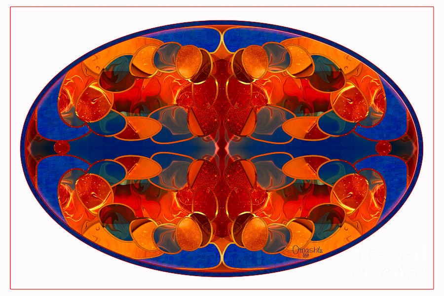 Bronco Mandala Abstract Macro Transformations by Omashte by Omaste Witkowski