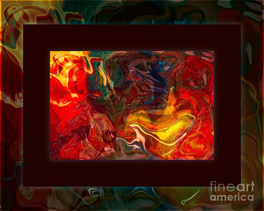 Challenges and Moments in Time Abstract Healing Art by Omaste Witkowski