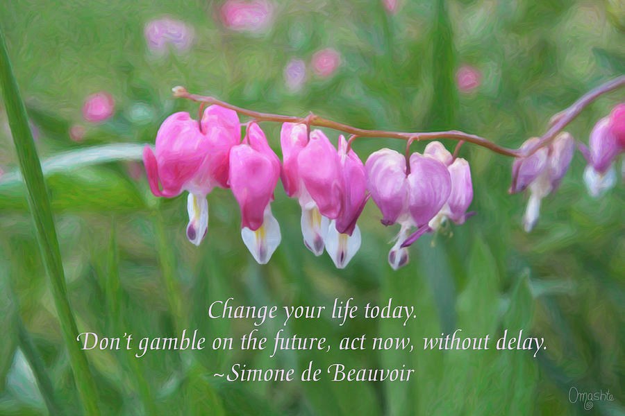 Changing Fortunes - Motivational Flower Art by Omaste Witkowski by Omaste Witkowski