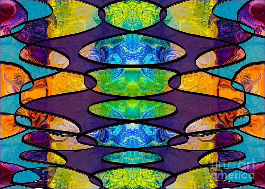 Circles and Chakras Abstract Creativity Artwork by Omaste Witkow by Omaste Witkowski