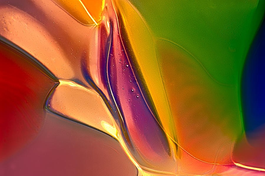 Lantern Drift - Purple Teardrop Abstract by Omaste Witkowski