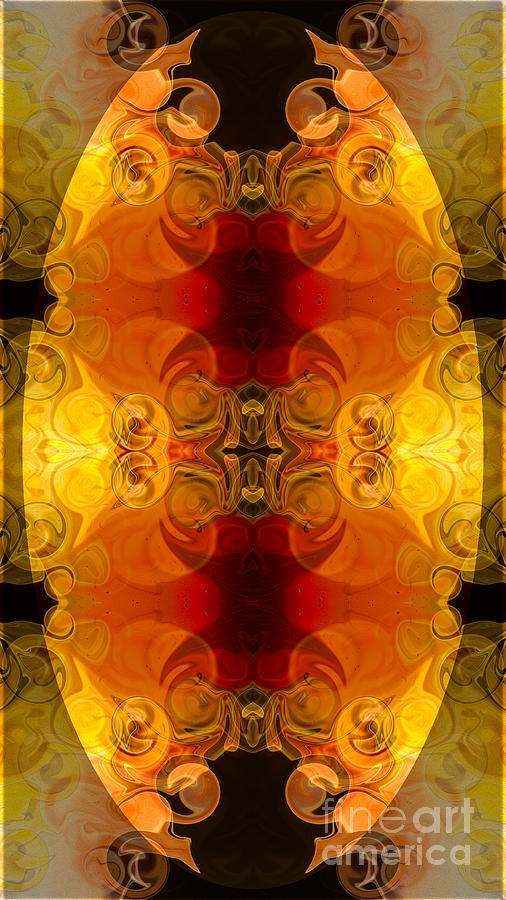 Creative Fire and Flames Abstract Organic Art by Omaste Witkowsk by Omaste Witkowski