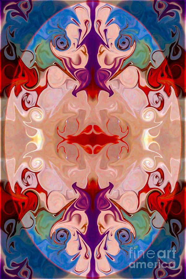 Lit From Within, Mirrored Jewel-Tone Abstract by Omaste Witkowski