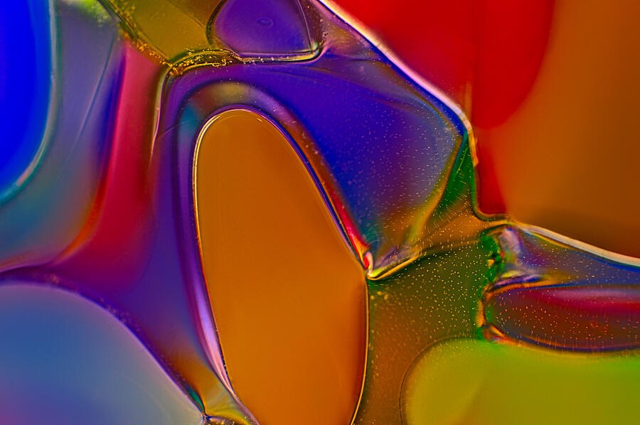 Egyptian Queen - Jewel Tone Abstract Glass Macro Photography by Omaste Witkowski