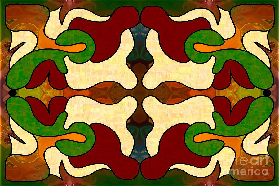 Energetic Worlds Abstract Art by Omashte by Omaste Witkowski