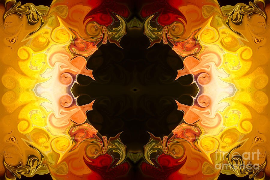 Energy Attractions Abstract Organic Bliss Artwork by Omaste Witkowski