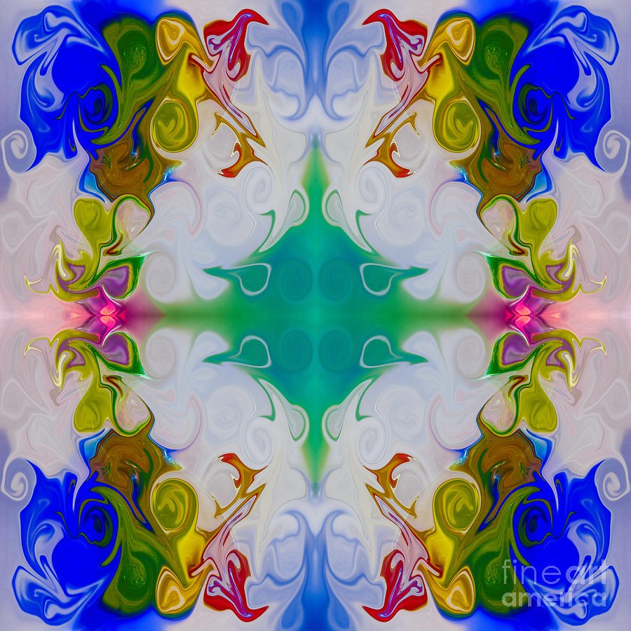 Exploring Life's Mysteries Abstract Pattern Artwork by Omaste Wi by Omaste Witkowski