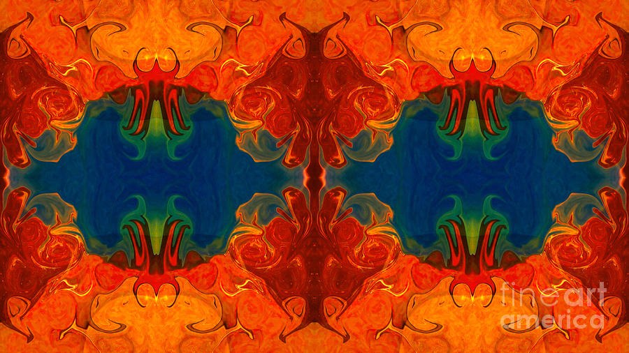 Eyes On The Future Abstract Design Artwork by Omaste Witkowski by Omaste Witkowski