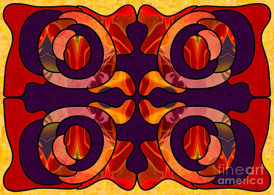 Facing Darkness Abstract Art by Omashte by Omaste Witkowski