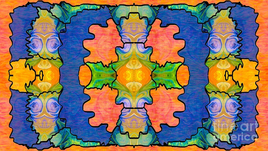 Facing Realities Abstract Hard Candy Art by Omashte by Omaste Witkowski