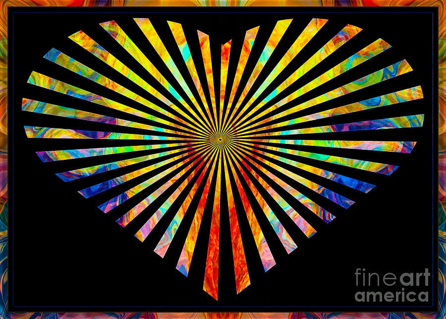 Faithful Love Everlasting Abstract Symbols Artwork by Omaste Witkowski