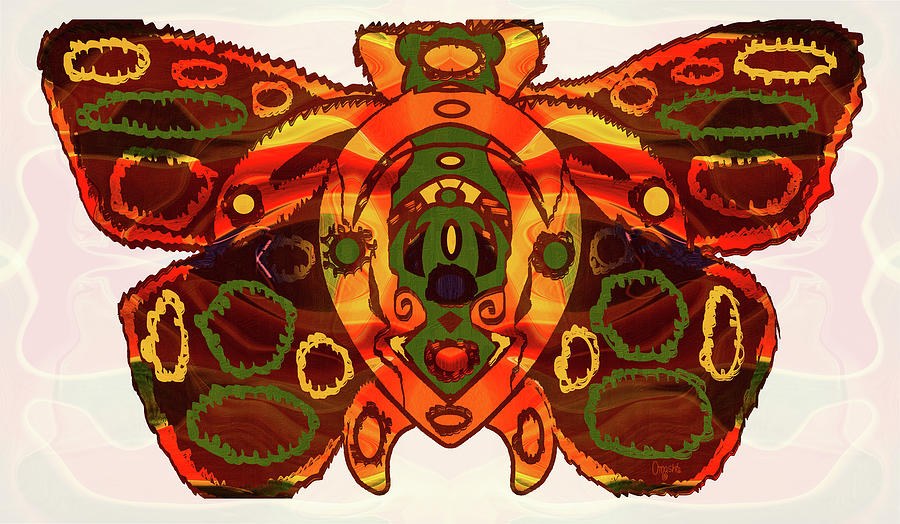 Fall Colors Butterfly Abstract Art by Omaste Witkowski