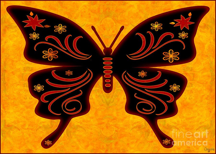 Fantasies Of Light Abstract Bliss Butterflies by Omashte by Omaste Witkowski