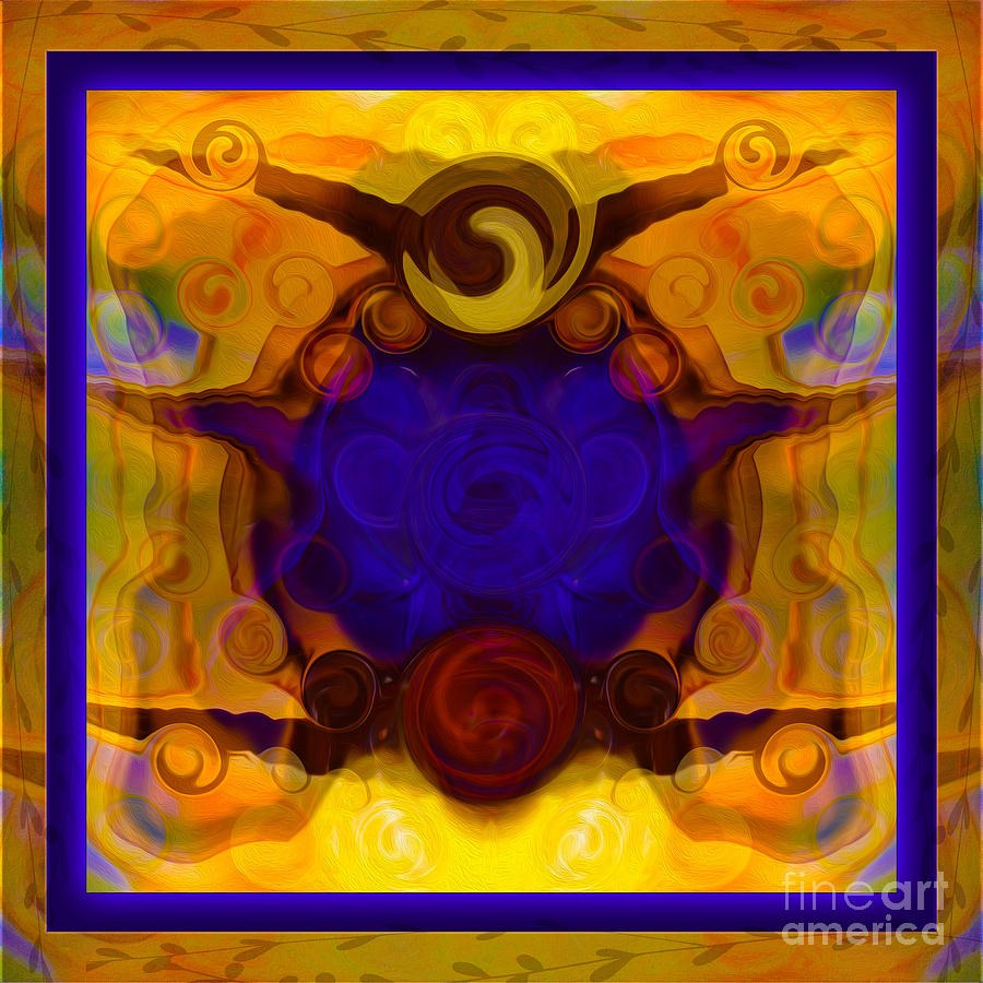 Finding My Happy Place Abstract Healing Art by Omaste Witkowski