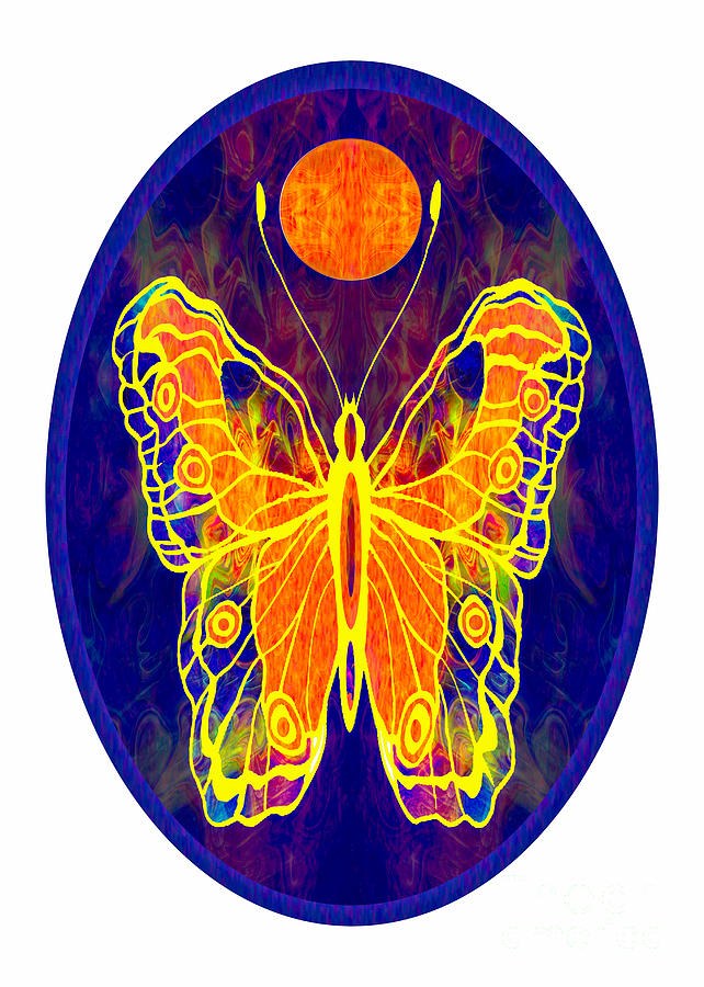 Finding My Way Abstract Butterfly Art by Omaste Witkowski by Omaste Witkowski