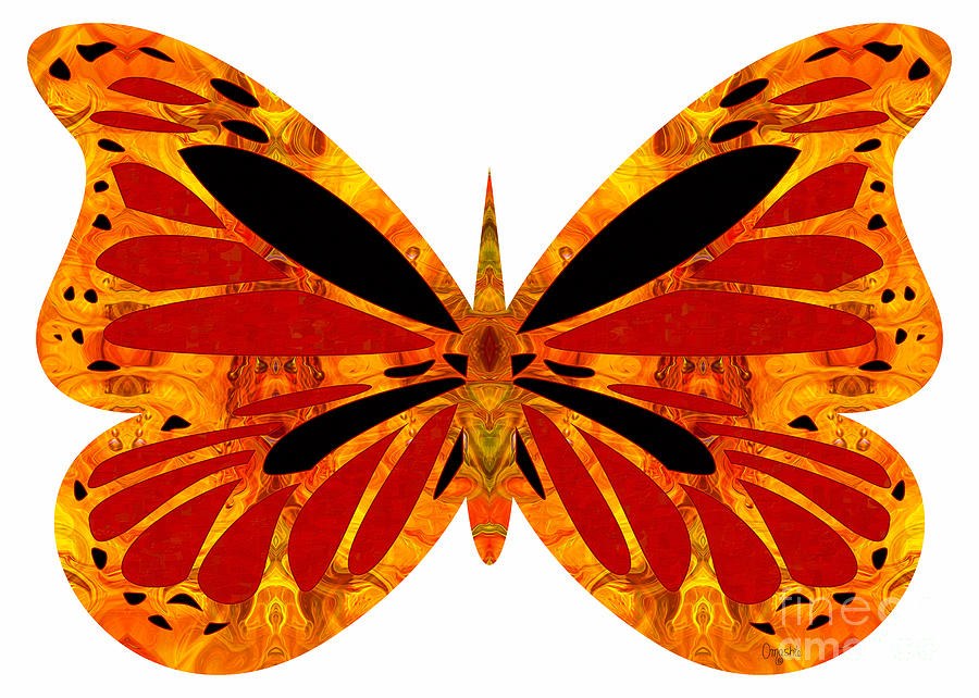 Flashes Of Brilliance And Abstract Butterflies by Omashte by Omaste Witkowski