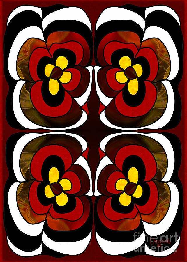 Flowering Fantasies Abstract Bliss Art by Omashte by Omaste Witkowski