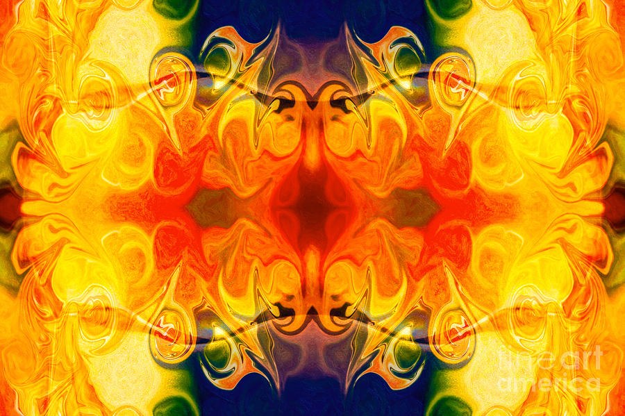 Fly With Me Abstract Pattern Artwork by Omaste Witkowski by Omaste Witkowski