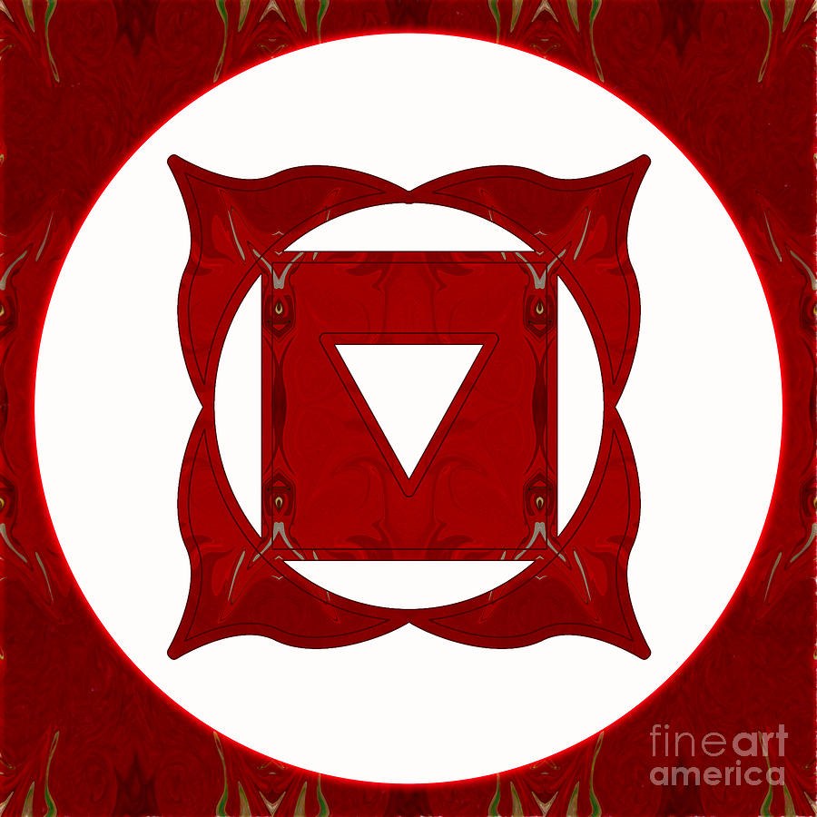 Go Deep Abstract Chakra Art by Omaste Witkowski by Omaste Witkowski