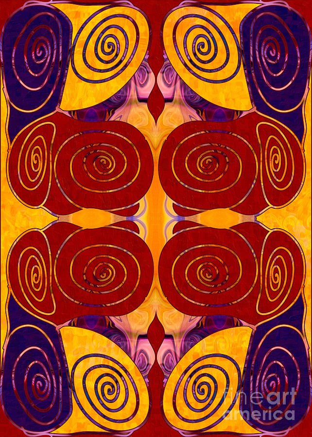 Golden Surprises Abstract Bliss Art by Omashte by Omaste Witkowski
