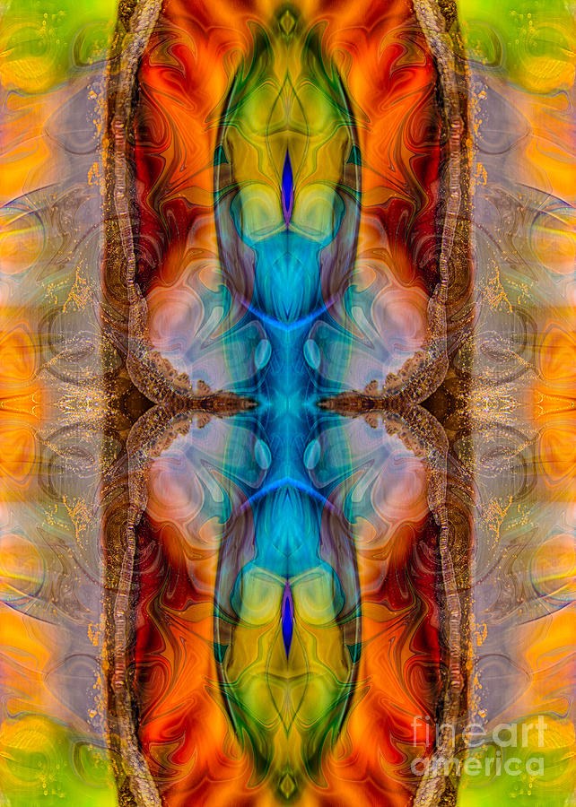 Great Spirit Middle Panel Abstract Designs by Omaste WItkowski by Omaste Witkowski