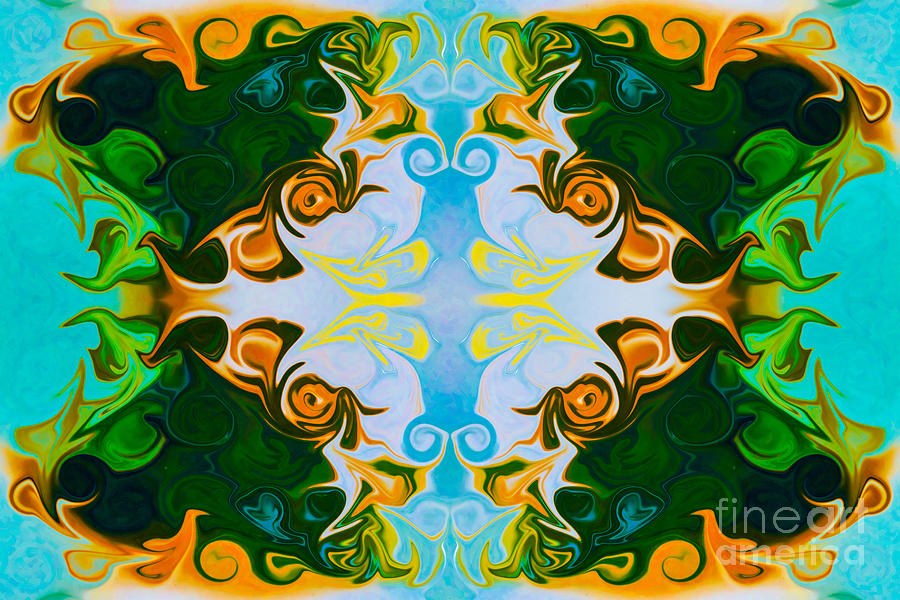 Growing New Light Abstract Healing Art by Omaste Witkowski by Omaste Witkowski