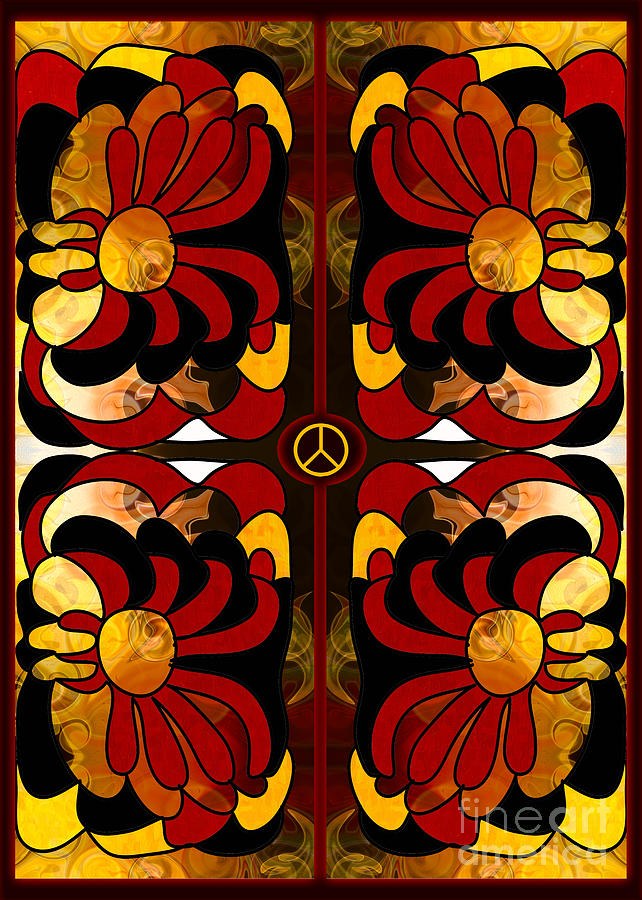 Growing Peaceful Ideas Abstract Bliss Art by Omashte by Omaste Witkowski