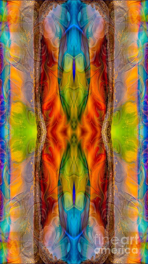 Halls of Clarity Abstract Healing Artwork by Omaste Witkowski by Omaste Witkowski