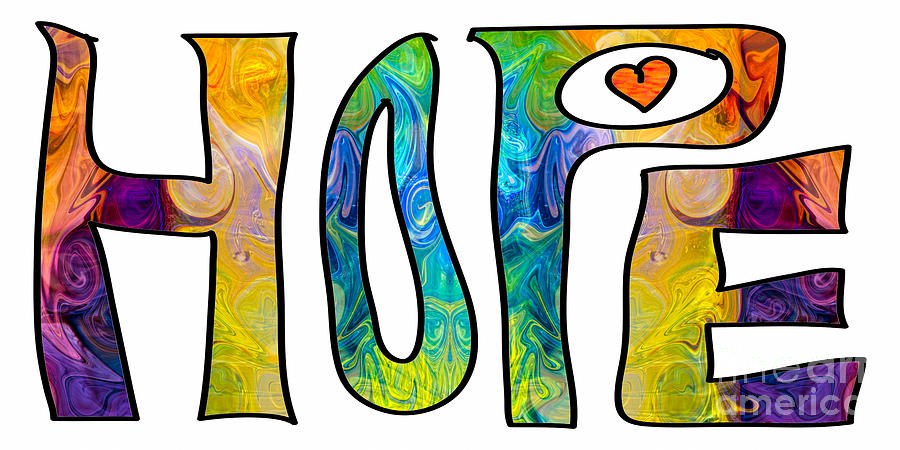 Hope For Life Abstract Inspirational Artwork by Omaste Witkowski by Omaste Witkowski