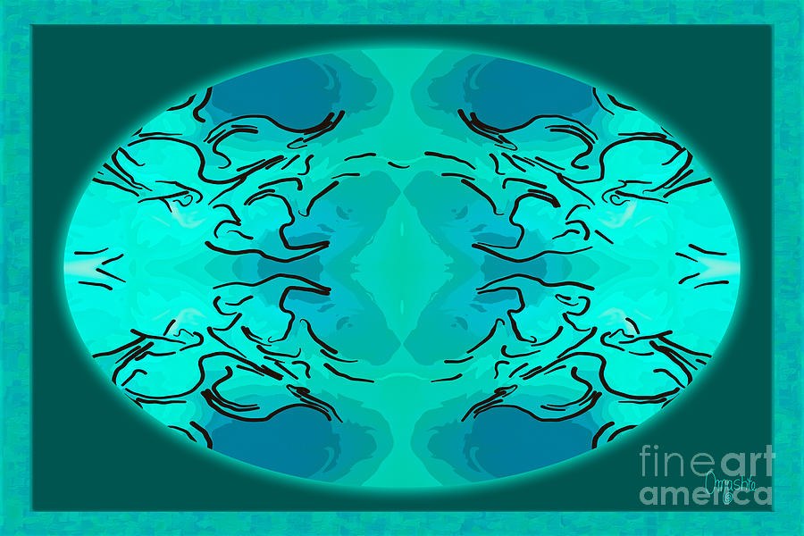 Inspired Mandala Abstract Art by Omashte by Omaste Witkowski