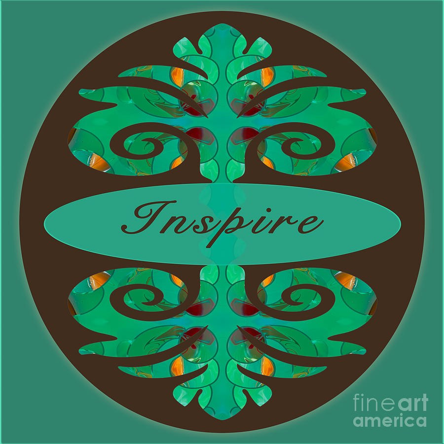 Inspiring Circles Abstract Art by Omashte by Omaste Witkowski