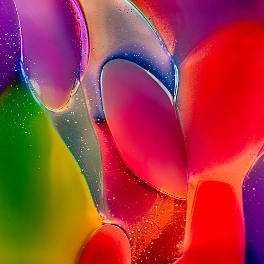 Magenta Lantern, Glowing Oval Abstract by Omaste Witkowski
