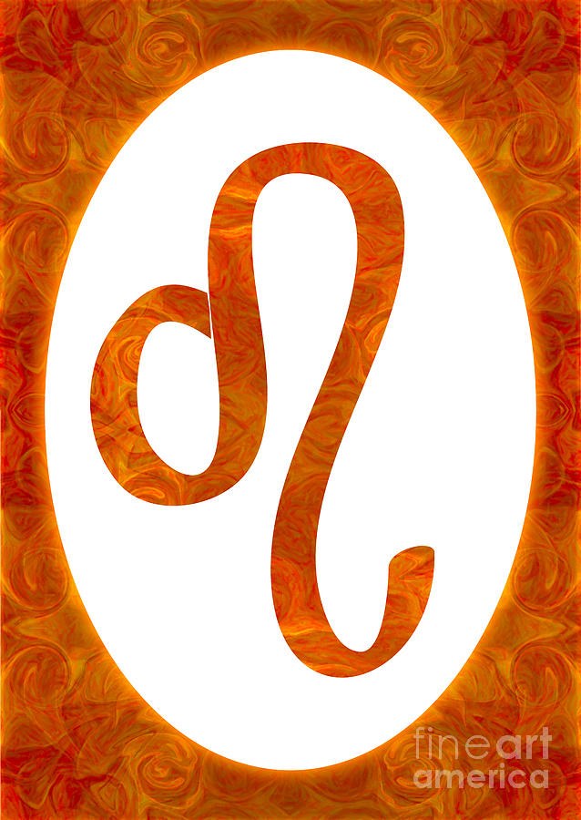 Leo and Sacral Chakra Abstract Spiritual Artwork by Omaste Witko by Omaste Witkowski