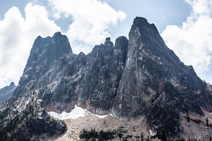 Liberty Bell Mountain North Cascades Highway in The Spring by Omashte by Omaste Witkowski