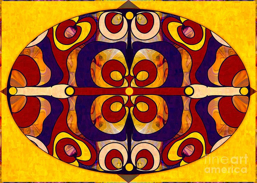 Living In A Mandala Abstract Bliss Art by Omashte by Omaste Witkowski