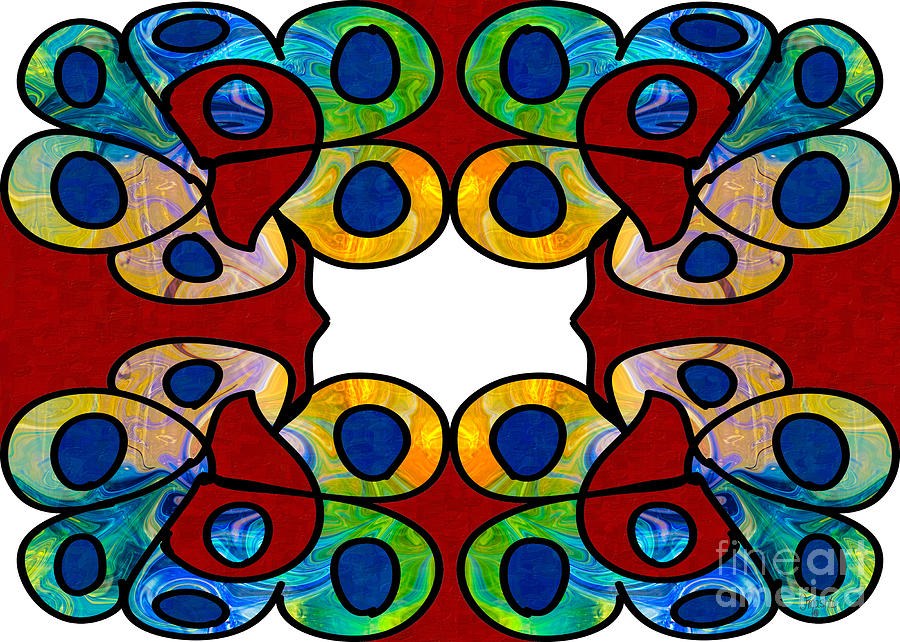 Living Rainbows Abstract Bliss Artwork by Omashte by Omaste Witkowski