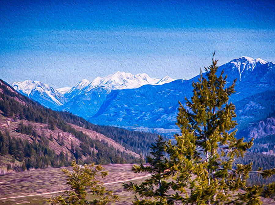 Looking To Mazama from Sun Mountain by Omaste Witkowski